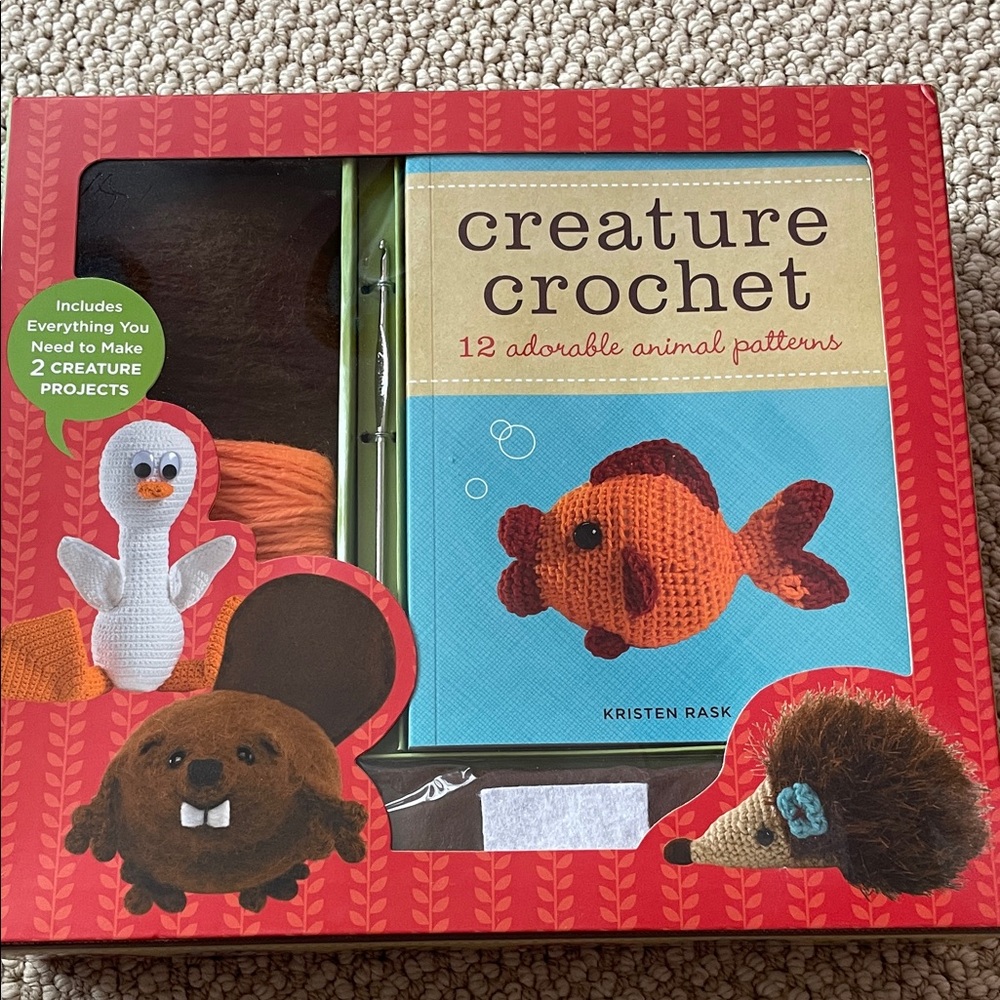 NWT Creature Crochet Kit with Animal Patterns